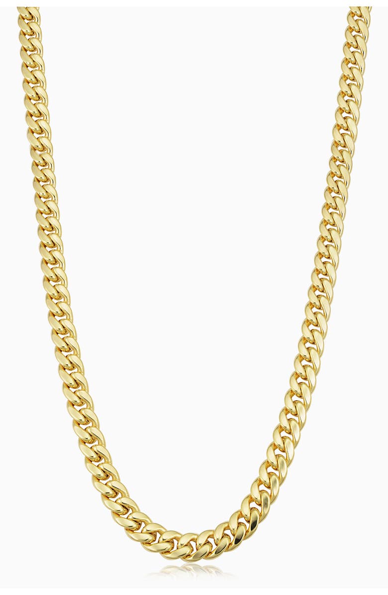 Oradina 14K Gold Estate Cuban Statement Chain Necklace, Main, color, Yellow Gold