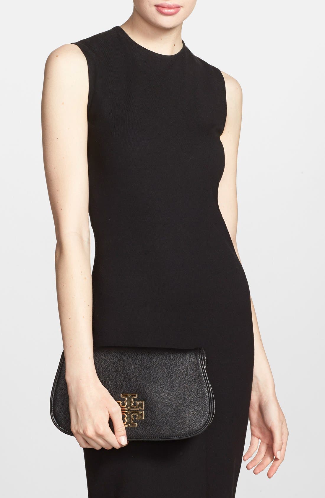 Tory Burch 'Britten' Convertible Clutch, Alternate, color, 