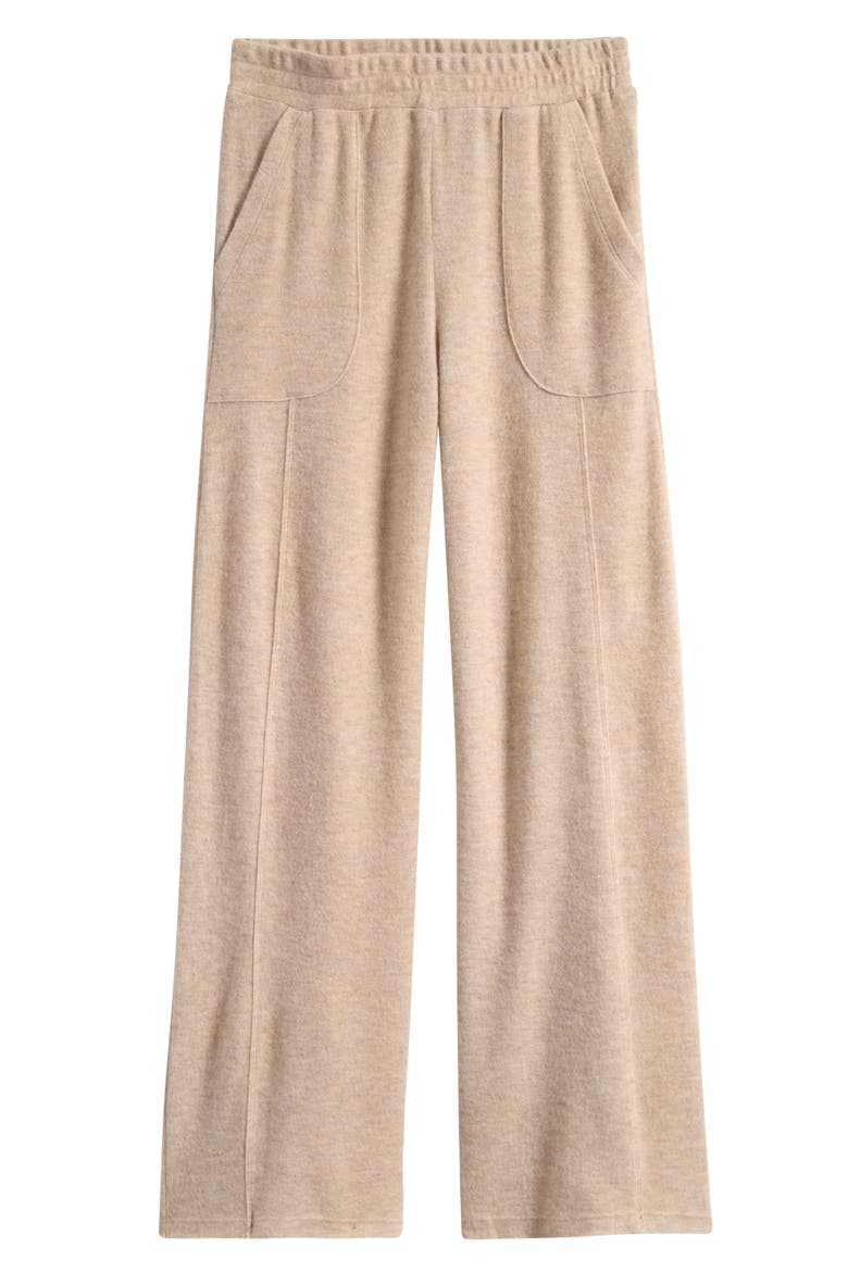 Kids' Hacci Wide Leg Pants, Main, color, HOT LATTE