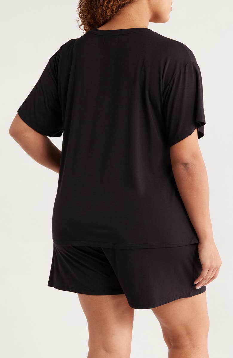 Nordstrom Cool Touch Shortie Pajamas, Alternate, color, Black