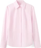 MANGO Slim Fit Stretch Poplin Button-Up Shirt