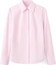 MANGO Slim Fit Stretch Poplin Button-Up Shirt