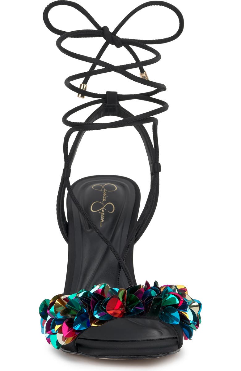 Jessica Simpson Oveny Ankle Wrap Sandal, Alternate, color, Black