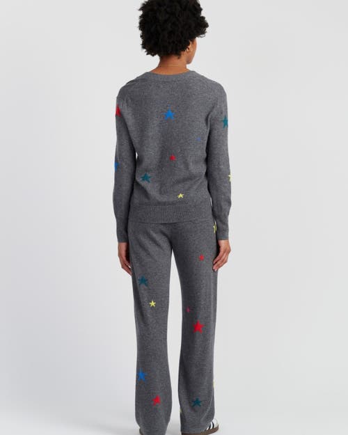Chinti & Parker Wool-cashmere Star Cardigan In Gray