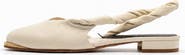 Bróg Sinead Pointed Slingback Mule Latte Cream