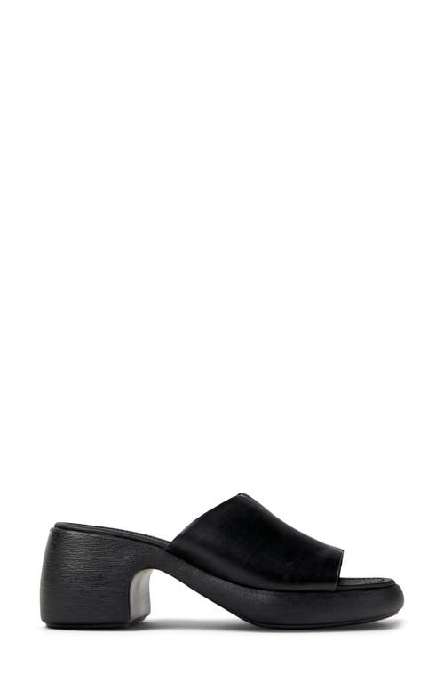 Camper Thelma Platform Slide Sandal In Black