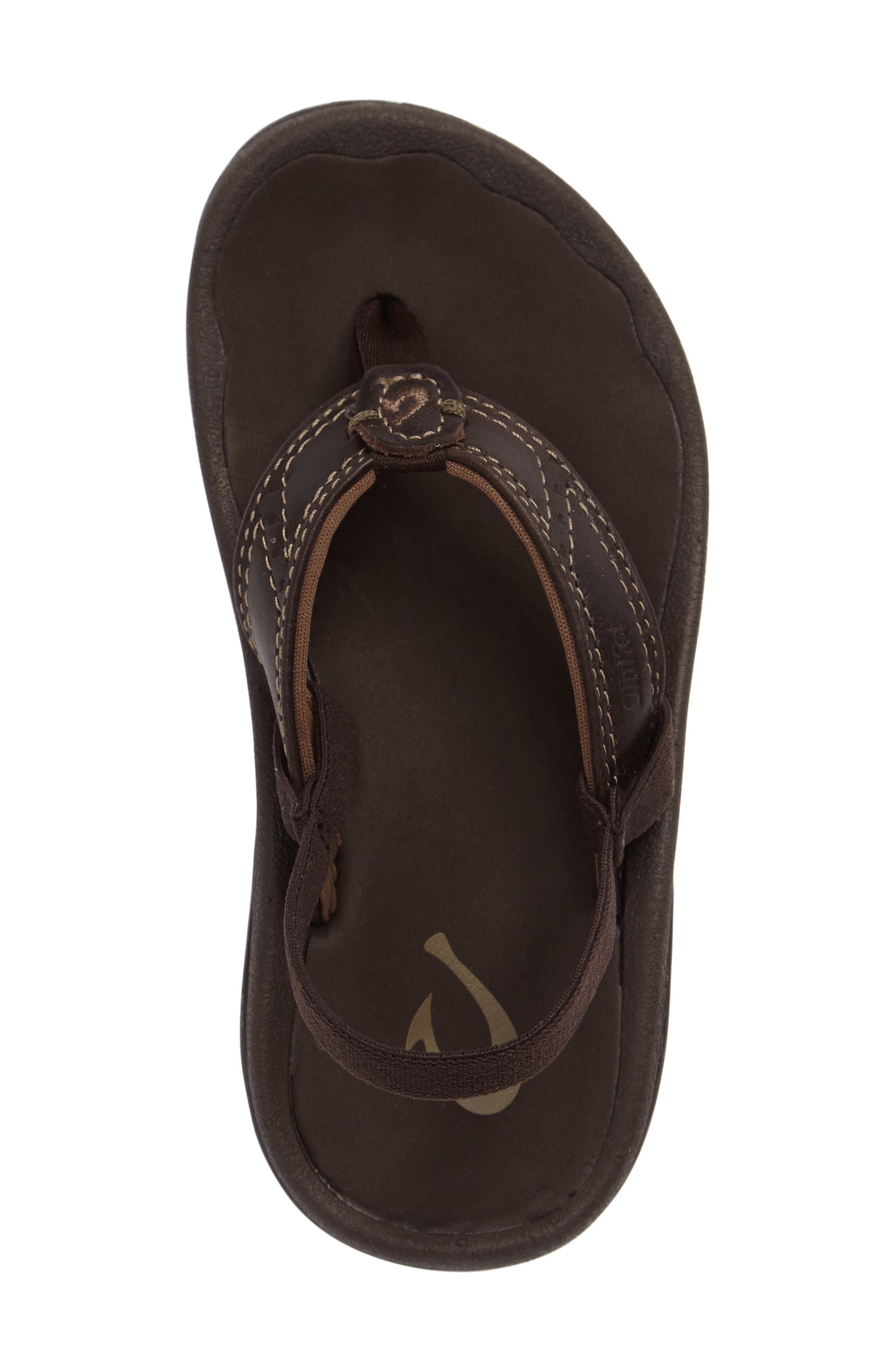 Nui Leather Sandal, Alternate, color, DARK JAVA/ DARK JAVA