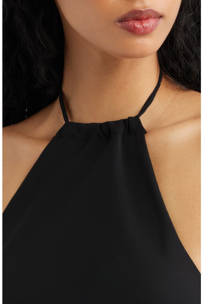 Natalia Halter Minidress, Alternate, color, BLACK