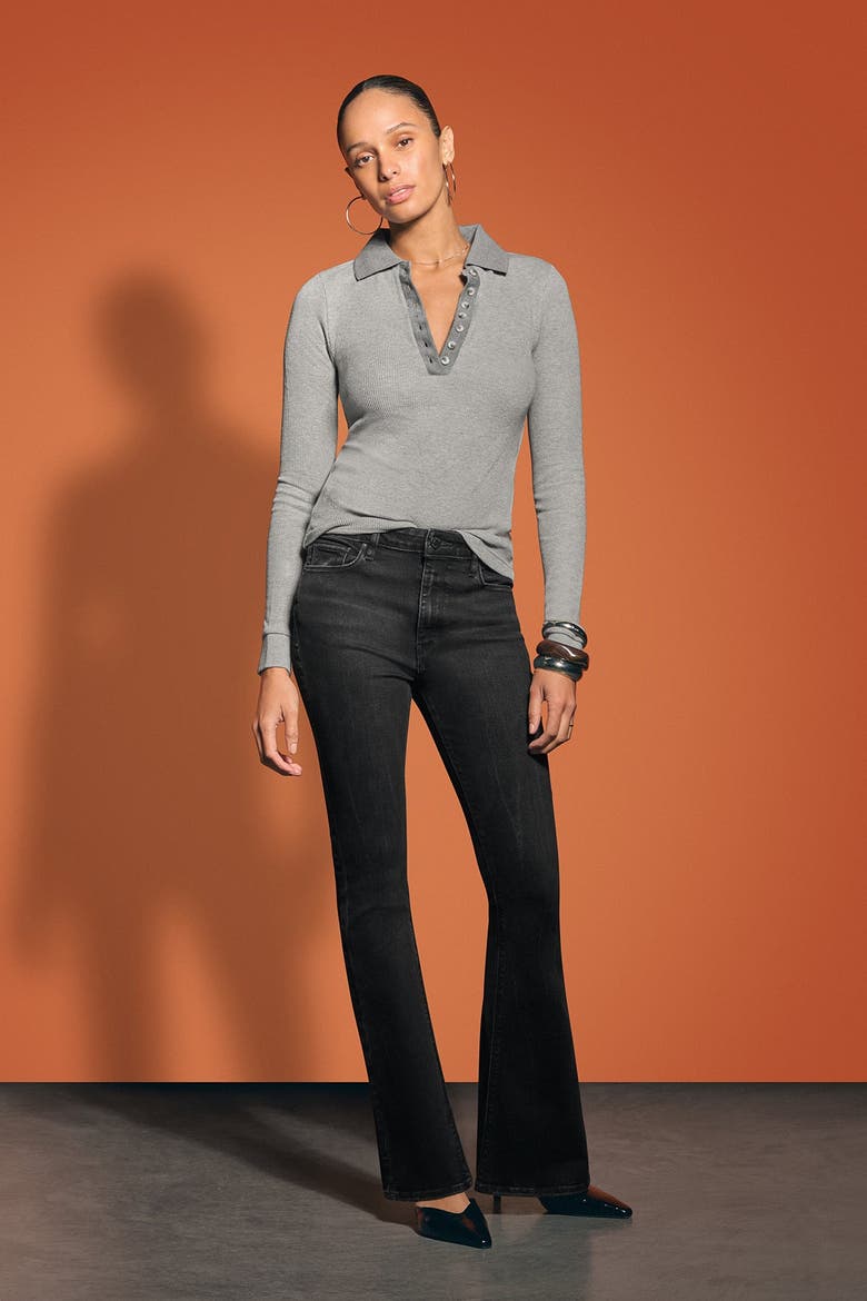 Holly Flare Jean, Alternate, color, BLACK MAGIC