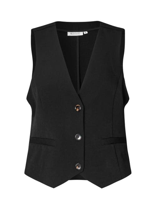 Masai Copenhagen Majordyn V-neck Tailored Waistcoat In Multi