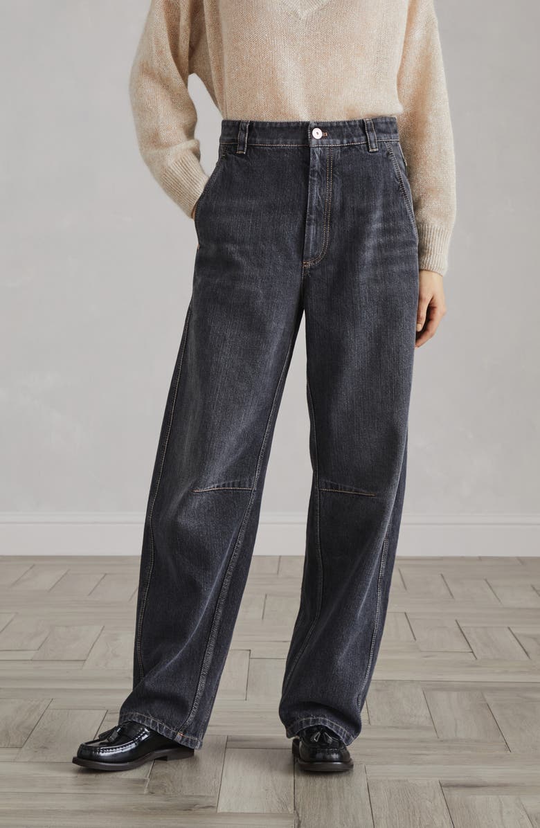 Brunello Cucinelli Soft Curved trousers, Alternate, color, 