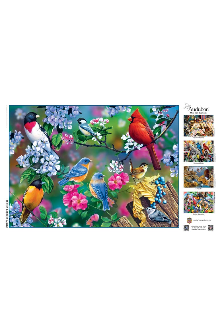 Songbird Collage 1000 Piece Puzzle, Alternate, color, Multicolor