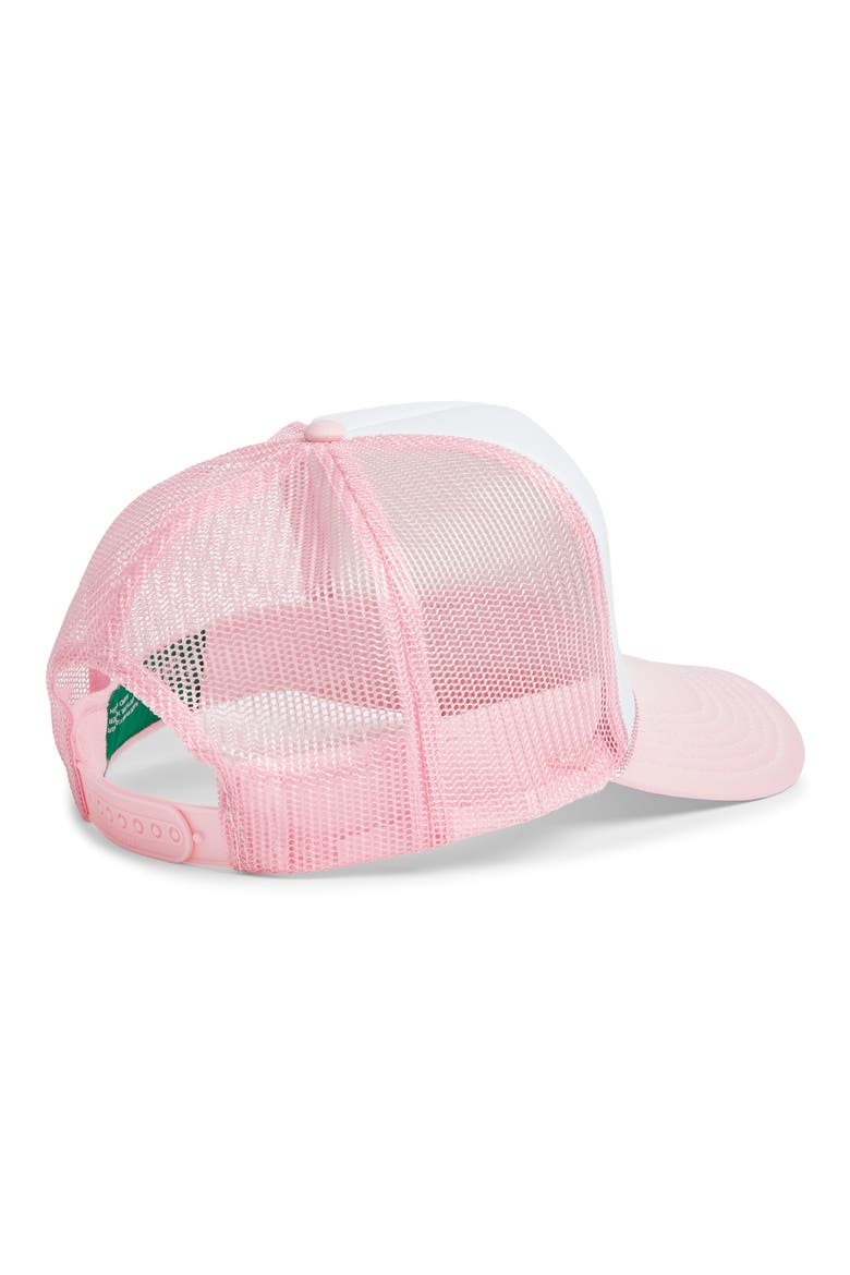 Girl Next Door Trucker Hat, Alternate, color, PINK