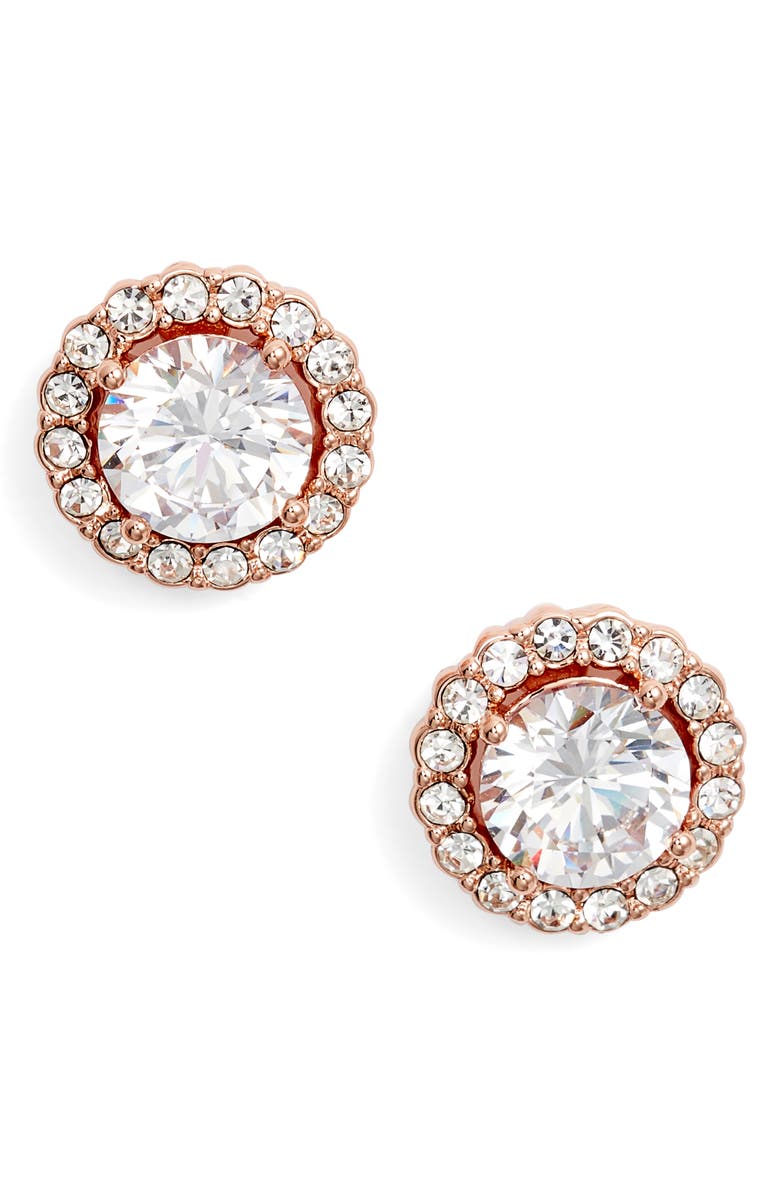 Givenchy Halo Button Stud Earrings, Main, color, 