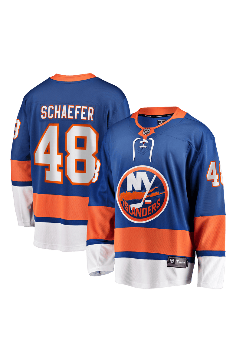 FANATICS Men's Fanatics Matthew Schaefer Royal New York Islanders Home Breakaway Player Jerseys, Main, color, Royal