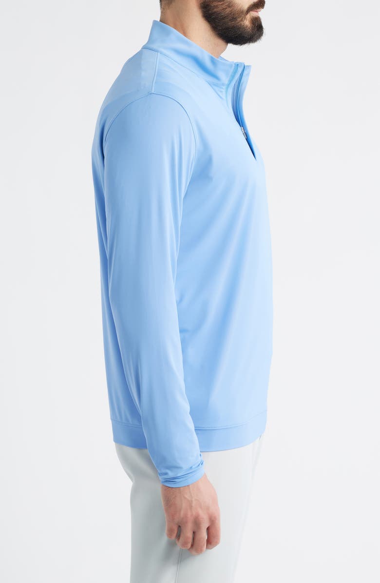 Peter Millar Featherweight Performance Quarter Zip, Alternate, color, Bluebird
