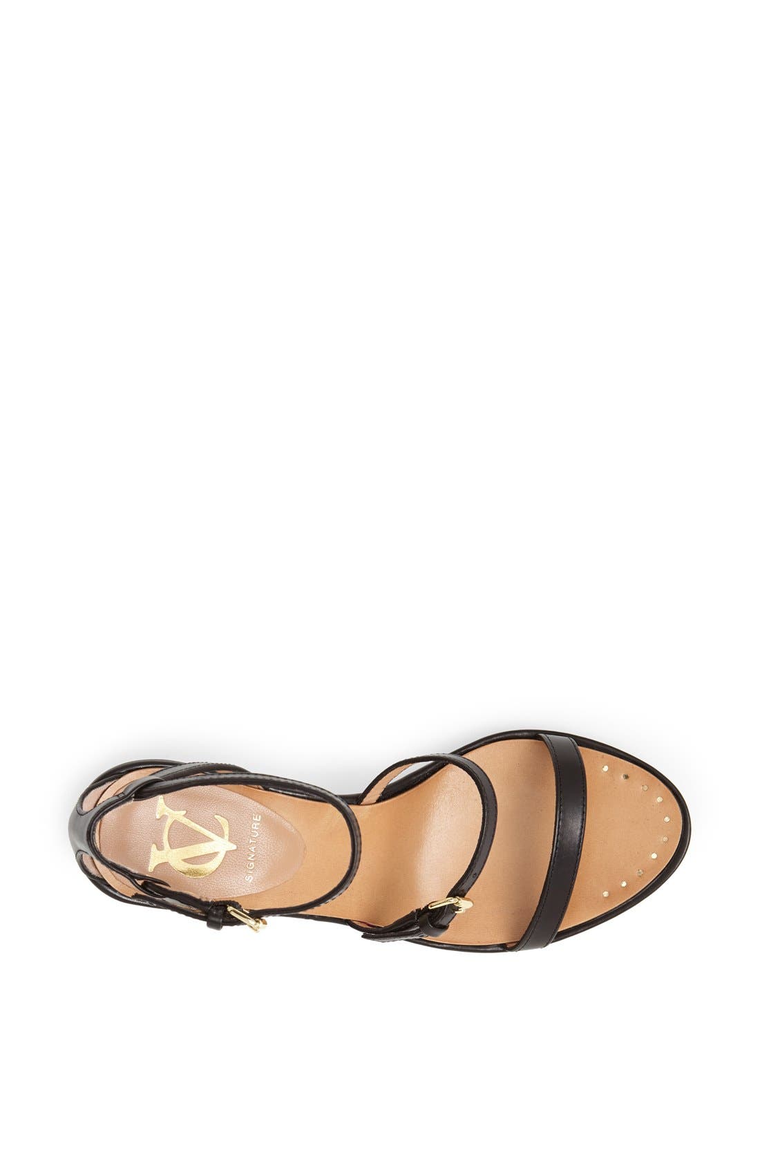 'Hilarie' Sandal, Alternate, color, BLACK