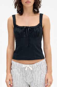 BDG Urban Outfitters Prairie Linen Blend Camisole