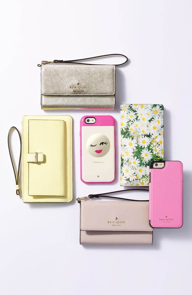 Kate Spade New York cedar street iPhone 6/6s leather wristlet, Alternate, color, 