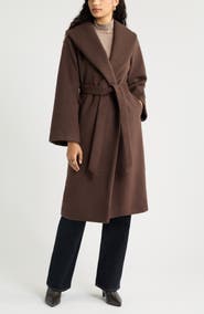 Open Edit Longline Wrap Coat