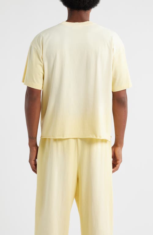 Elwood Core Oversize Organic Cotton Jersey T-shirt In Yellow