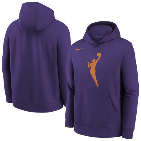Youth Nike Purple WNBA Logo Essential Team Pullover Hoodie