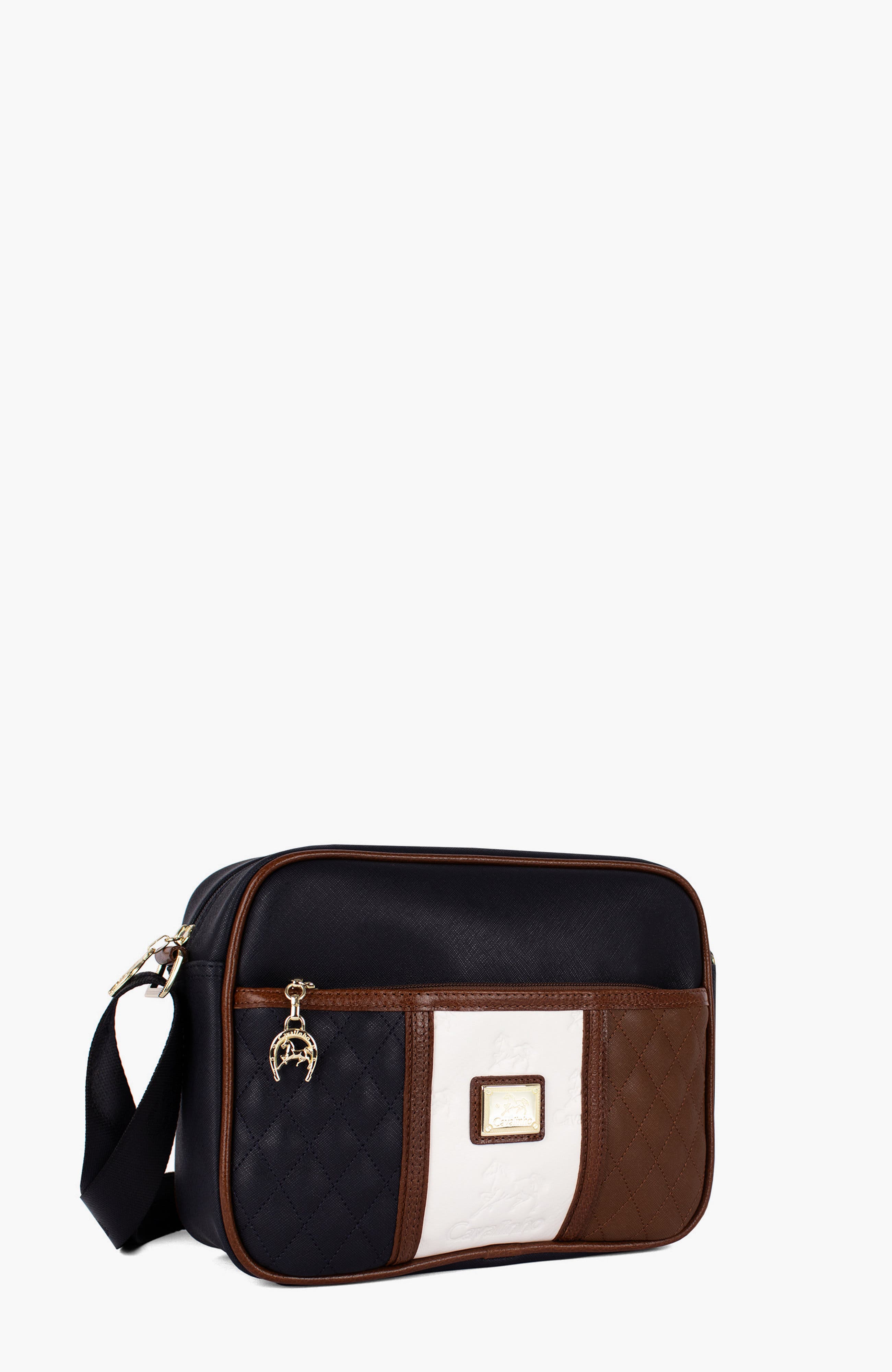 Sublime 324 Crossbody Bag, Alternate, color, Navy / White / Brown