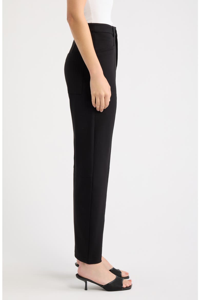 Stretch Barrel Leg Pants, Alternate, color, BLACK