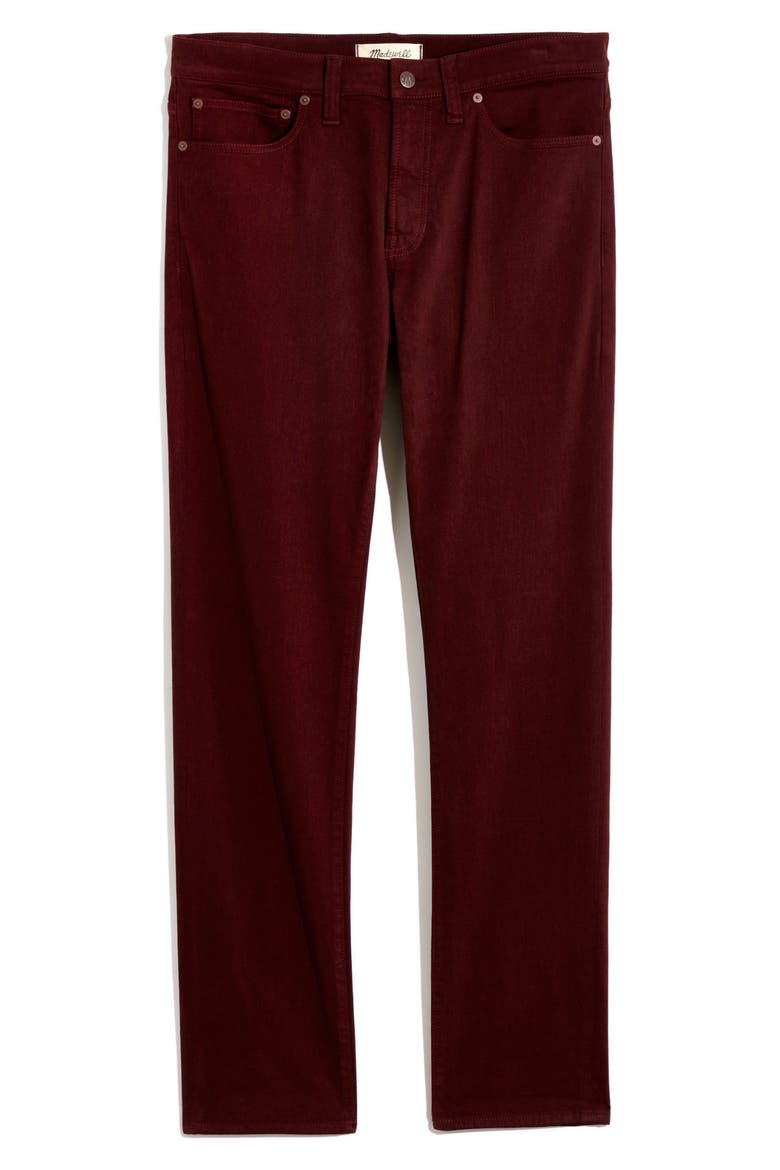 Sateen Slim Jeans, Alternate, color, CHOCOLATE RAISIN