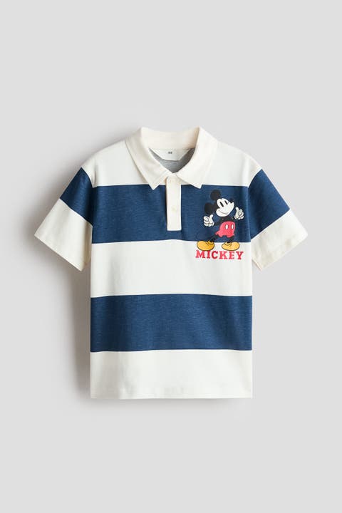 Printed polo shirt