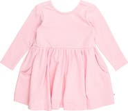 RuffleButts Knit Long Sleeve Twirl Dress