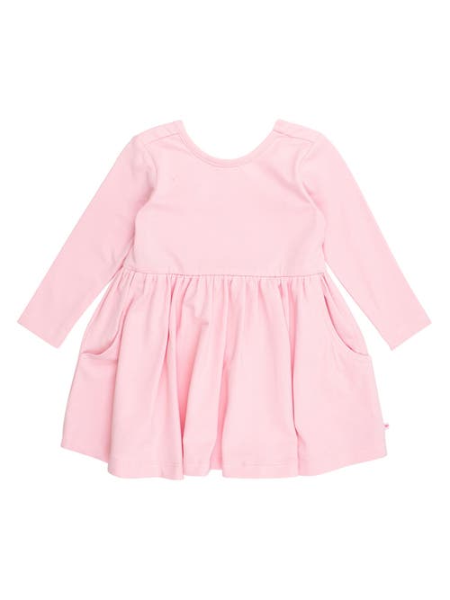 Rufflebutts Knit Long Sleeve Twirl Dress In Animal Print