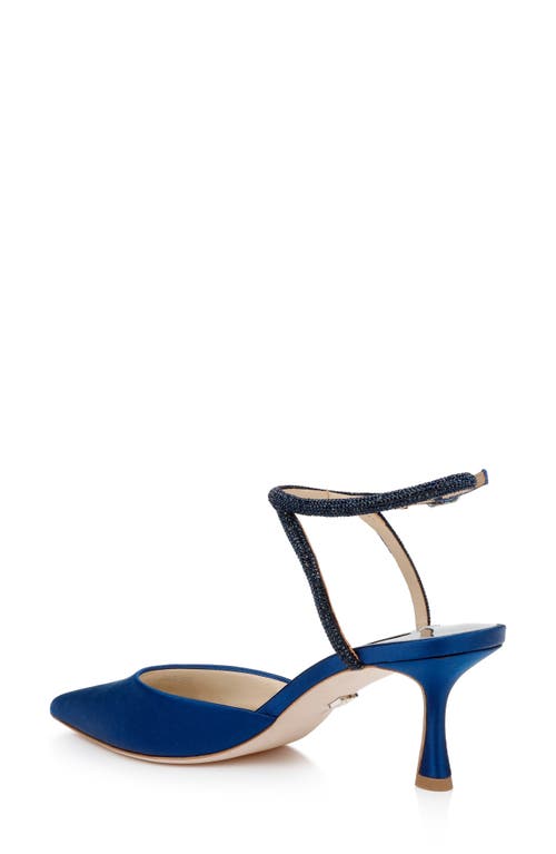 Badgley Mischka Collection Autumn Pointed Toe Ankle Strap Pump In Blue