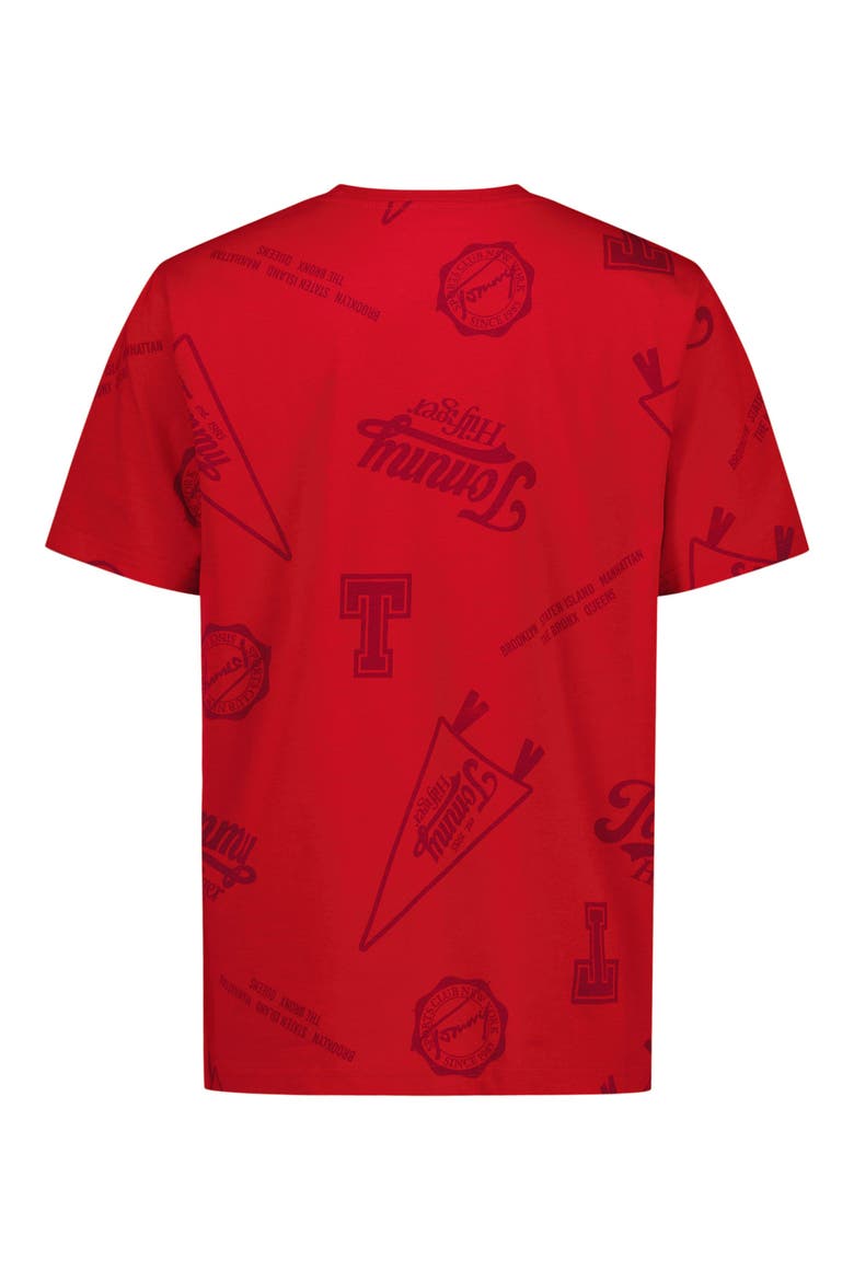 Kids' Tonal Collegiate Cotton Graphic T-Shirt, Alternate, color, TOMMY RED