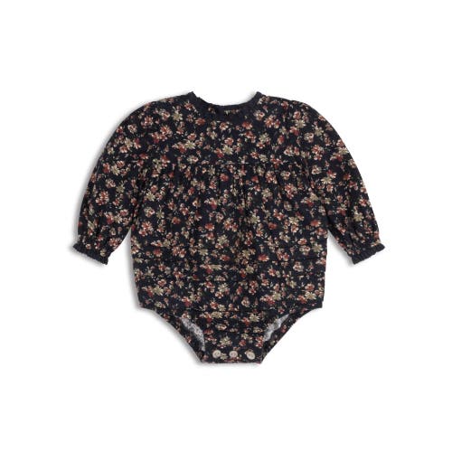 Looms Knits Looms Brushed Floral Dress Collection In Blue