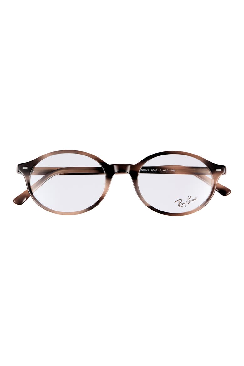 51mm Oval Optical Glasses, Main, color, PINK