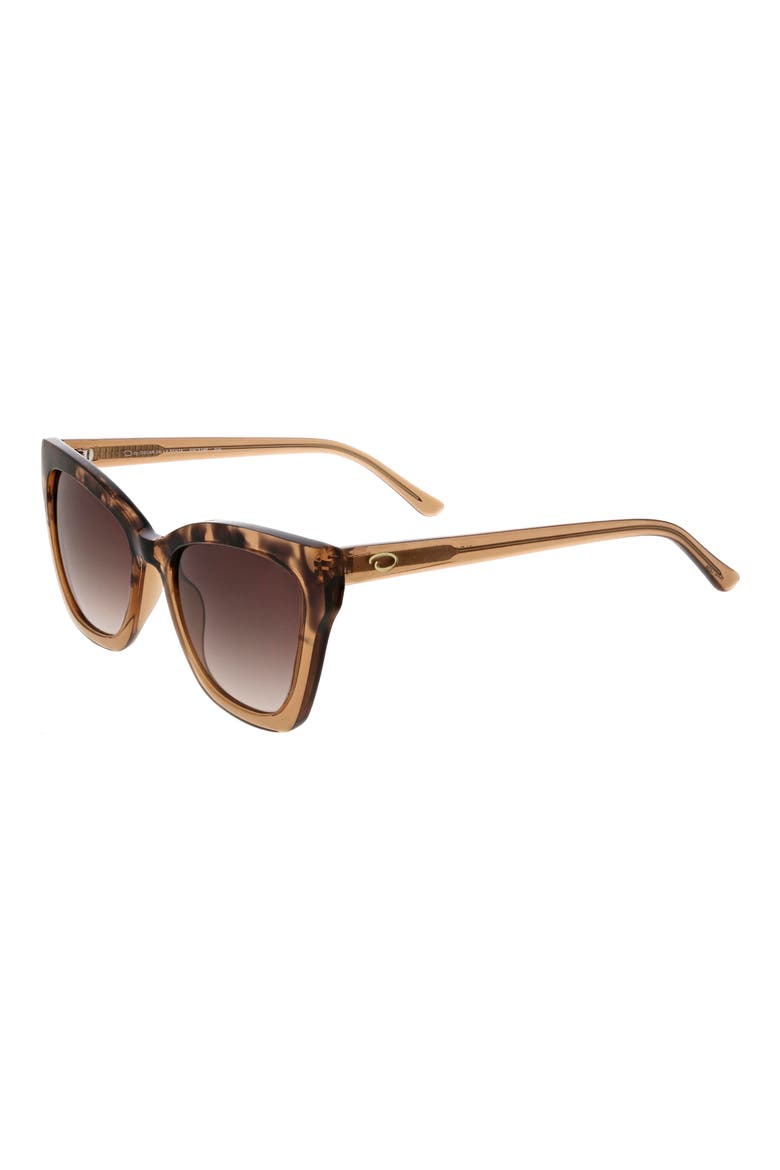 Butterfly Cat Eye Sunglasses, Alternate, color, SMOKEY DEMI