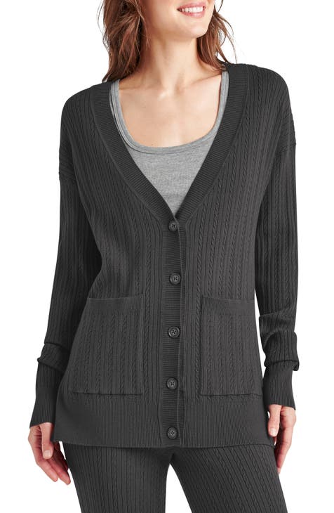 Splendid NWT high quality open front cardigan navy blue modal blend $168 retail