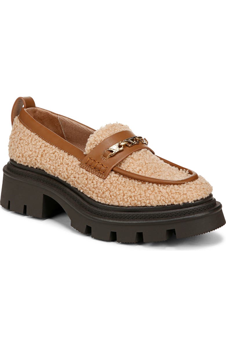 Circus NY by Sam Edelman Pierre Cozy Faux Shearling Loafer, Main, color, Dk Blonde / Spiced C