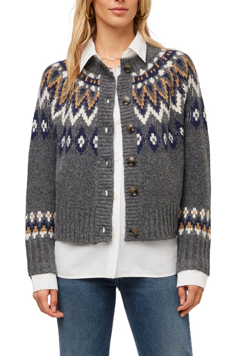 Alina Mixed Media Cardigan, Main, color, MULTI