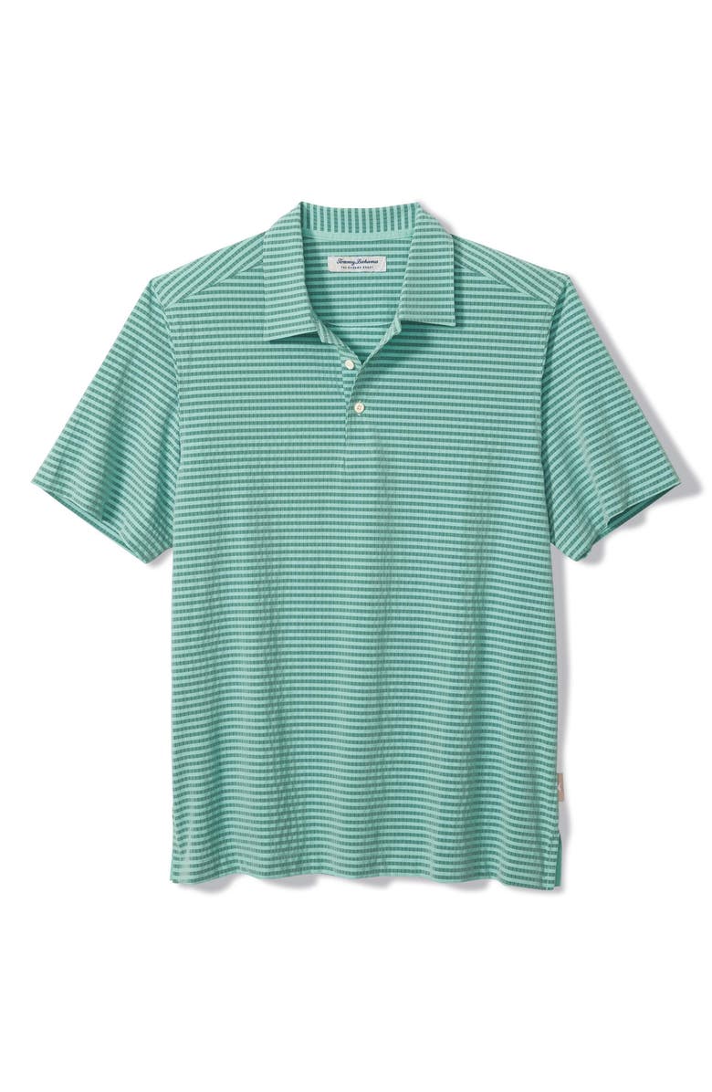 Tommy Bahama Bahama Coast Fades Away Stripe IslandZone<sup>®</sup> Polo, Main, color, Spruce