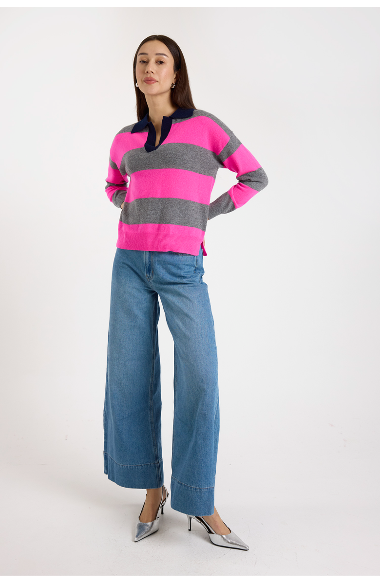 Brodie Pure Cashmere Ruby Long Sleeve 100% Cashmere Sweater, Alternate, color, Mid Grey