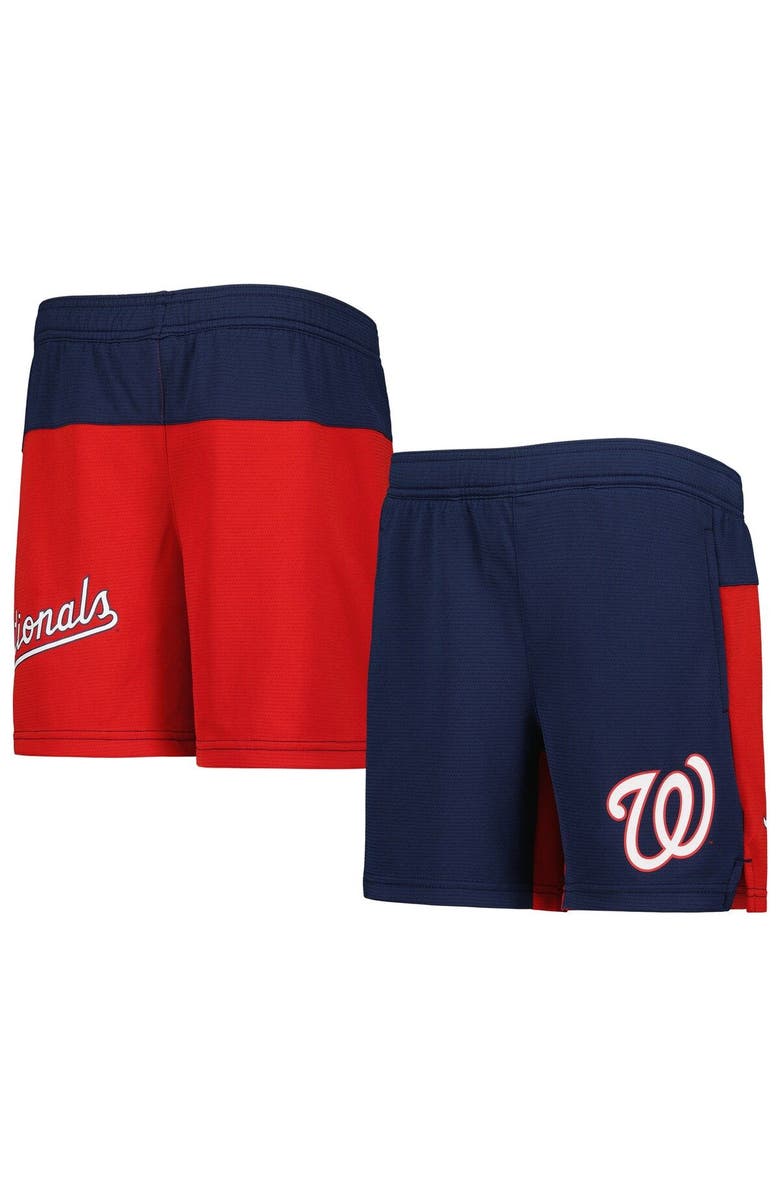 Outerstuff Youth Navy Washington Nationals 7th Inning Stretch Shorts, Main, color, Navy
