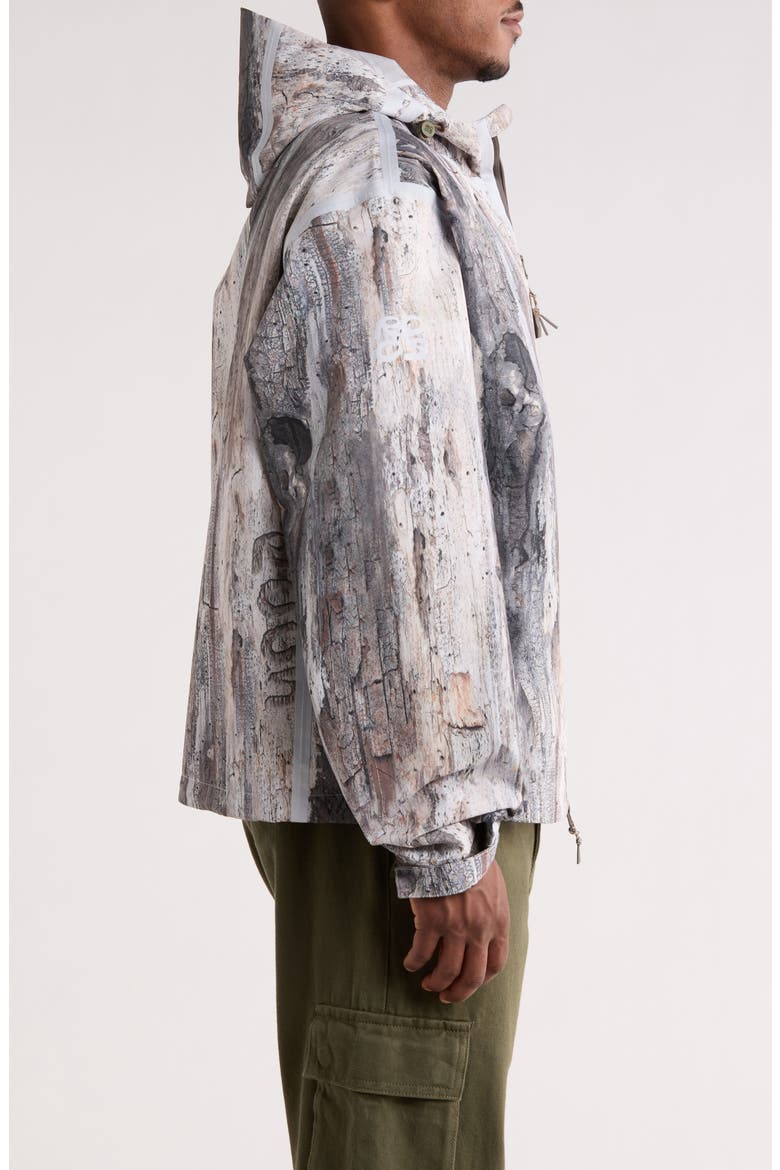 Sequoia Hooded Waterproof Jacket, Alternate, color, TREE BARK