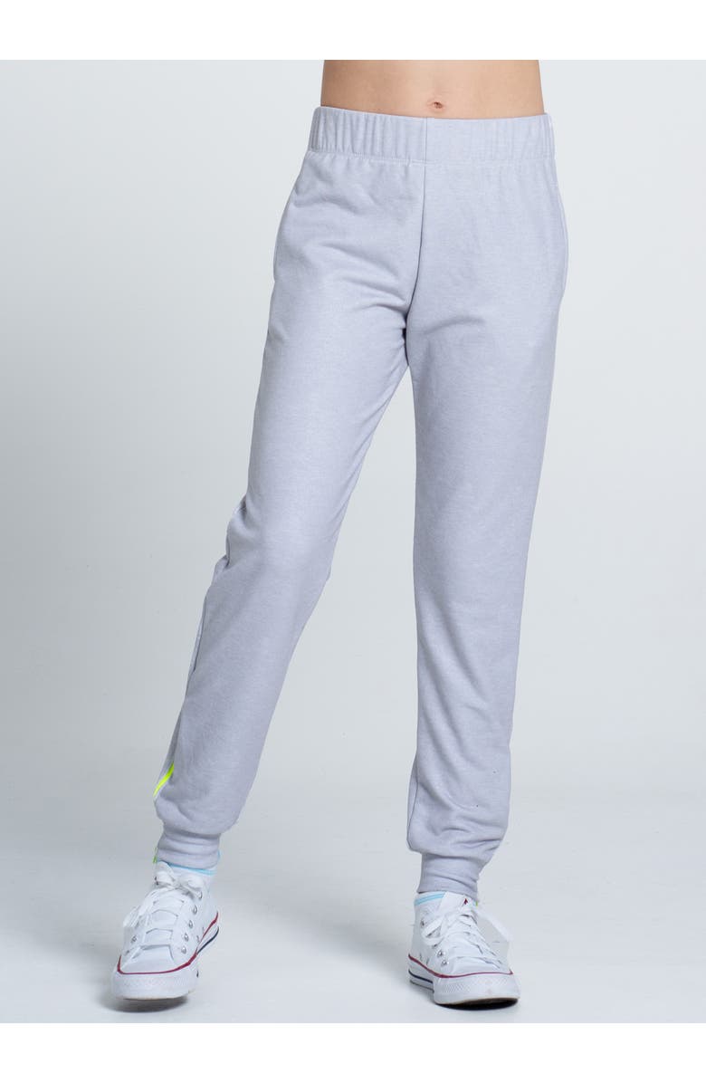 Lucky in Love Girls Jogger, Main, color, Heather Grey
