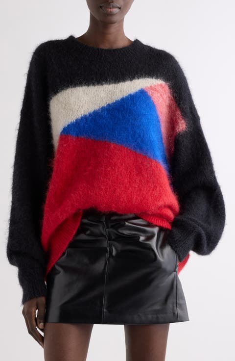 Leoncia Geometric Mohair Blend Sweater