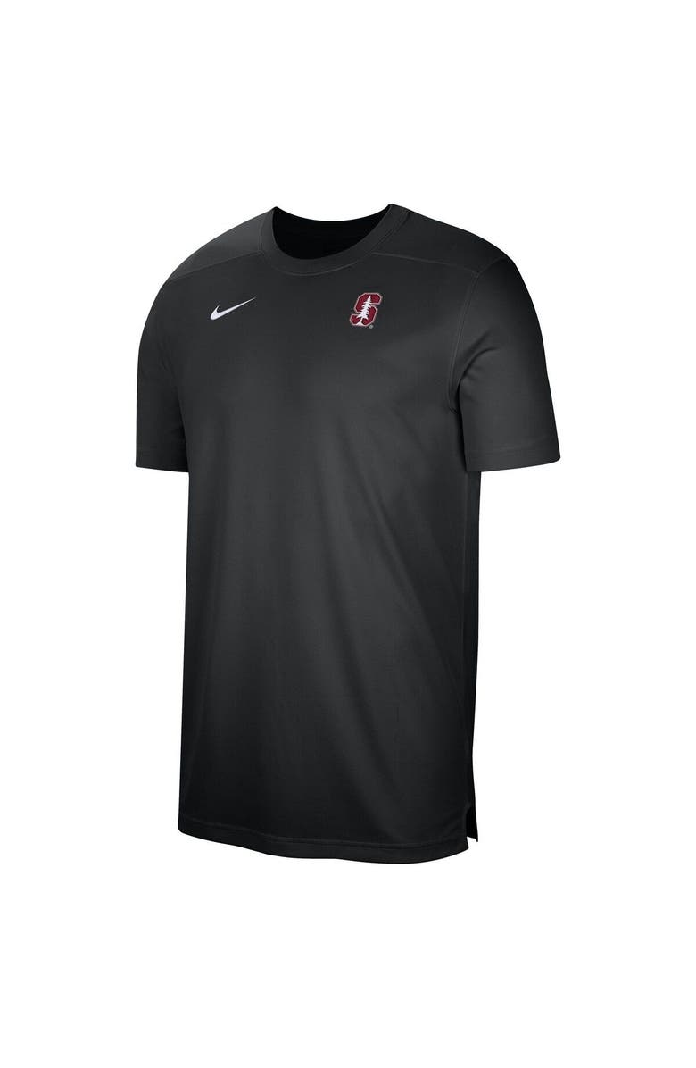 Nike Men's Nike  Black Stanford Cardinal Sideline Coaches Performance Top, Alternate, color, 