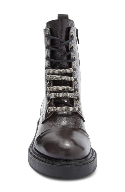 Dkny Zante Combat Boot In Gray