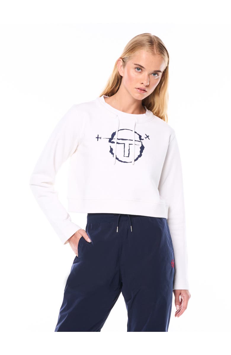Sergio Tacchini Piano Crewneck, Main, color, Brilliant White