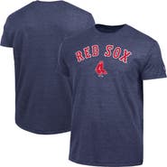 Champion Men's Champion Navy Boston Red Sox Cooperstown Wordmark Lockup Tri-Blend T-Shirt